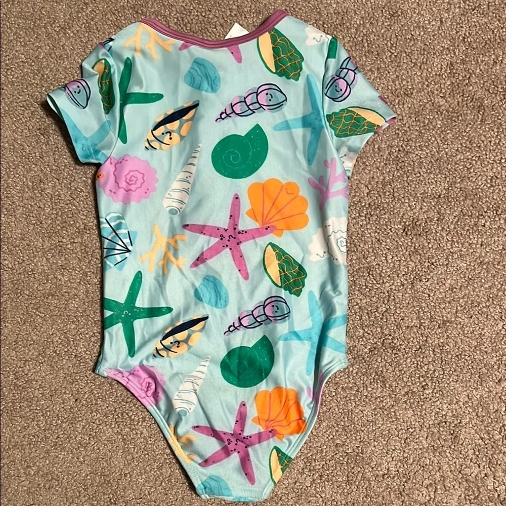 Cat & Jack Seashell and Starfish Print Swimsuit
